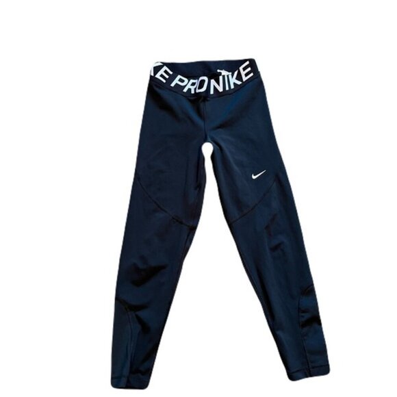 Nike Pro Small Black Cropped Legging - Picture 1 of 4